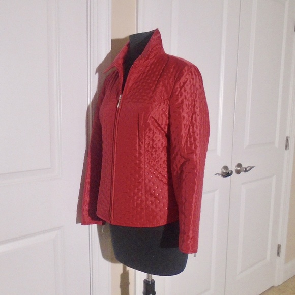 TALBOTS Lightweight Pressed Dot Quilted Jacket - Picture 4 of 8